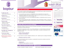 Tablet Screenshot of bopbur.diputaciondeburgos.es